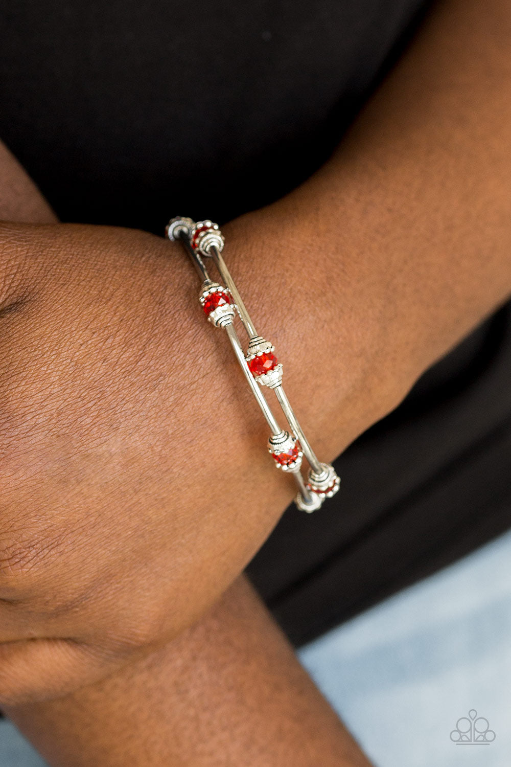 Into Infinity - Red - Paparazzi Bracelet