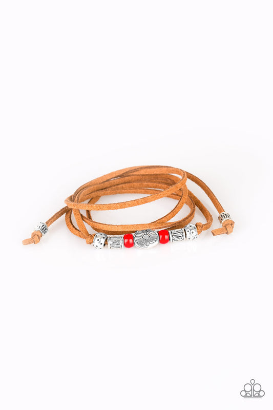 Clear A Path - Red - Paparazzi Bracelet