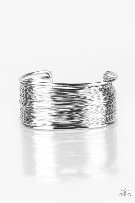 Wire Warrior - Silver - Paparazzi Bracelet