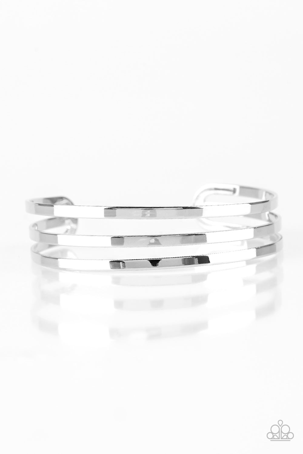 Street Sleek - Silver - Paparazzi Bracelet