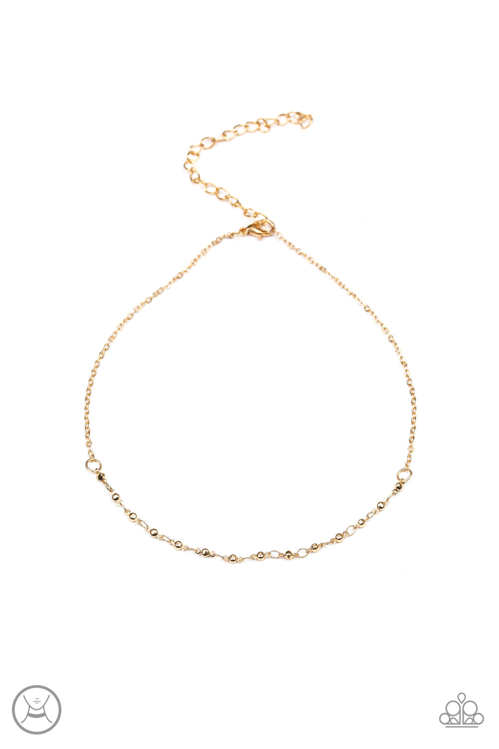 Take A Risk - Gold - Paparazzi Necklace