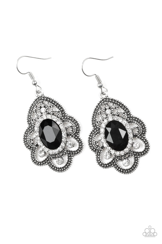 Reign Supreme - Black - Paparazzi Earrings