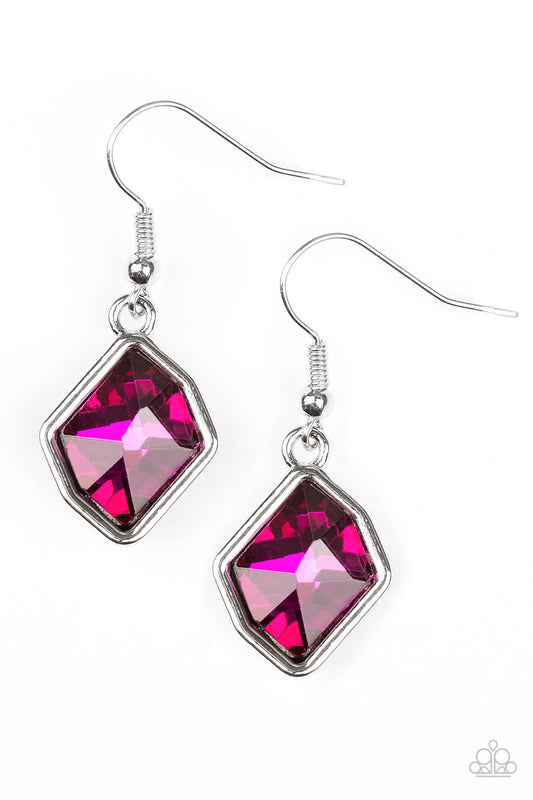 Glow It Up - Pink - Paparazzi Earrings