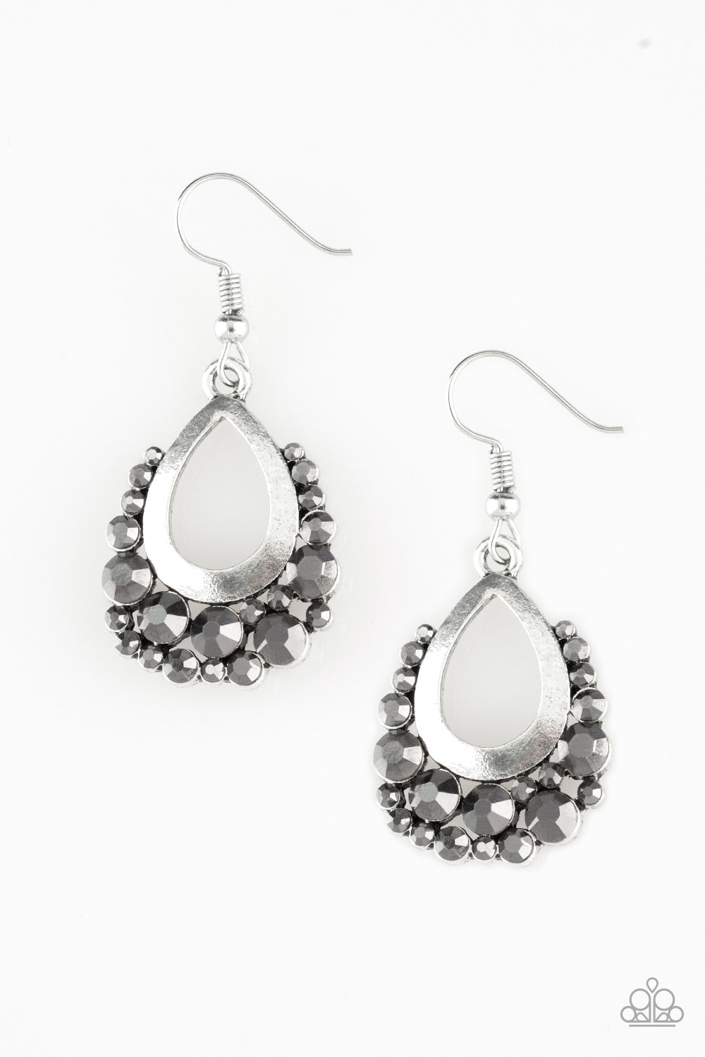 Table For Two - Silver - Paparazzi Earrings