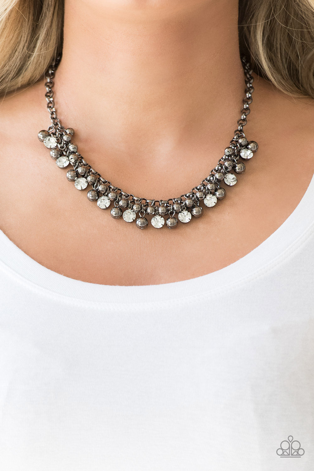 Wall Street Winner - Black - Paparazzi Necklace