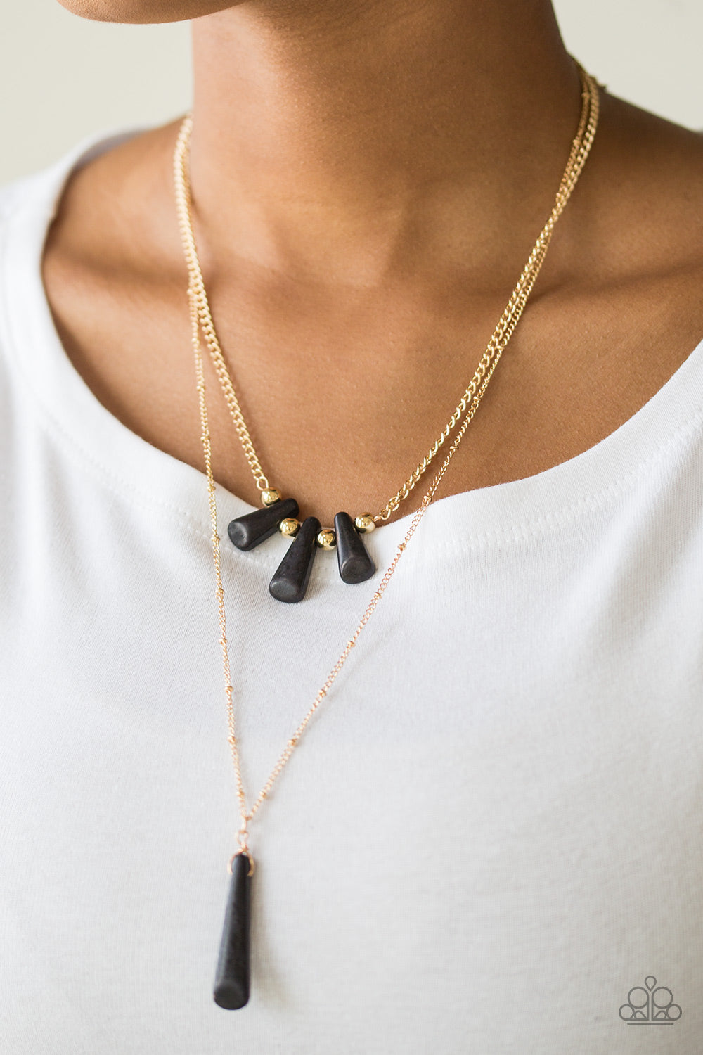 Basic Groundwork - Black - Paparazzi Necklace