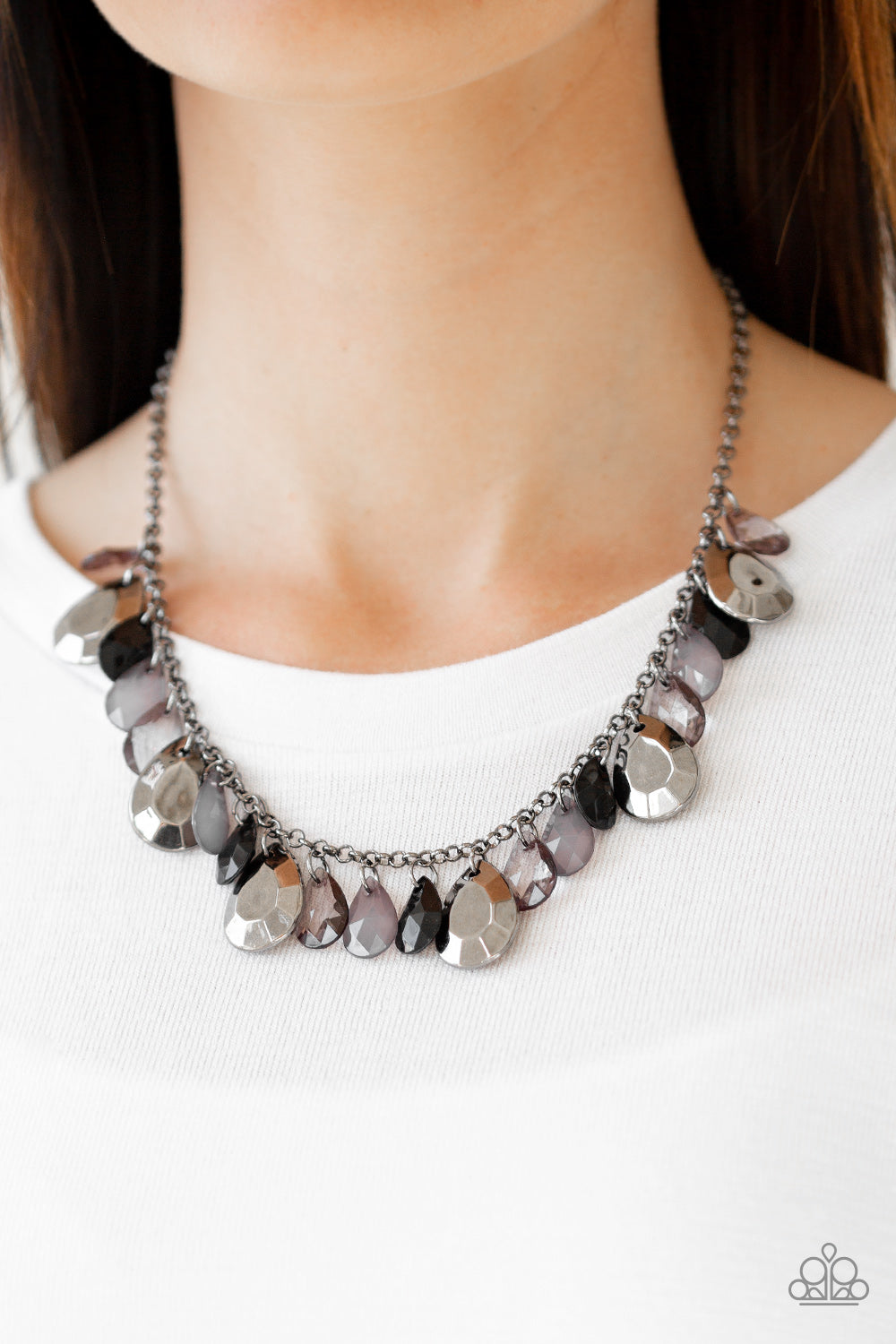 Hurricane Season - Black Paparazzi Necklace