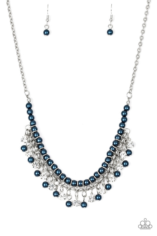 A Touch of CLASSY - Blue - Paparazzi Necklace