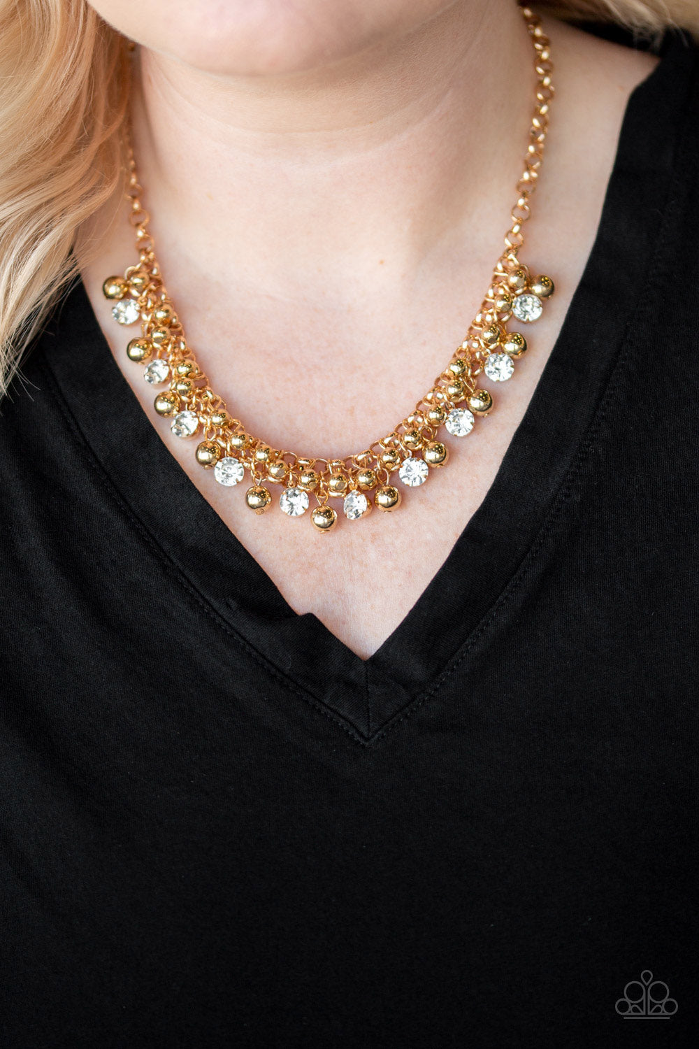 Wall Street Winner - Gold - Paparazzi Necklace