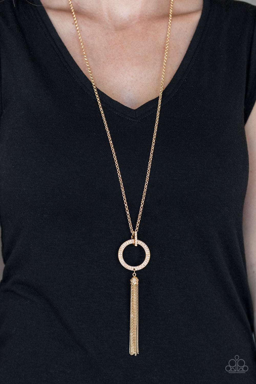 Straight To The Top - Gold - Paparazzi Necklace