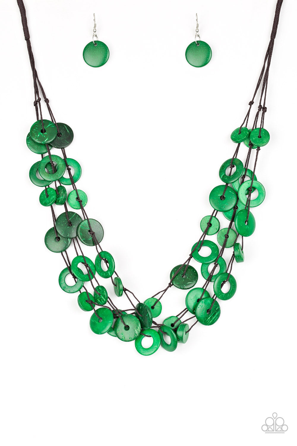 Wonderfully Walla Walla - Green - Paparazzi Necklace