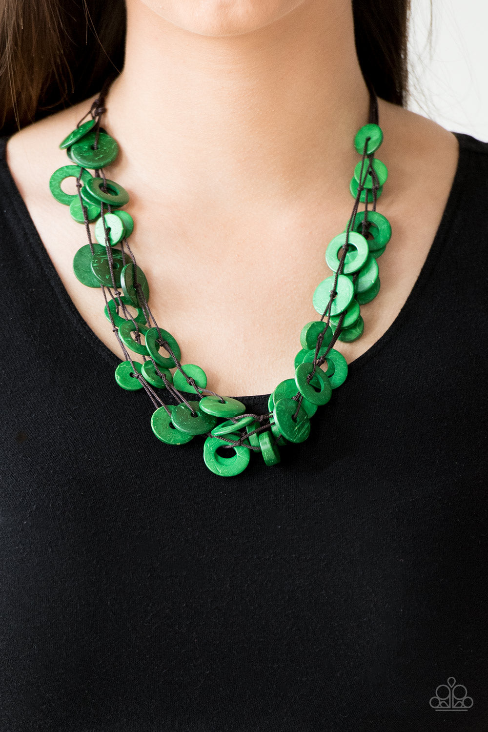 Wonderfully Walla Walla - Green - Paparazzi Necklace