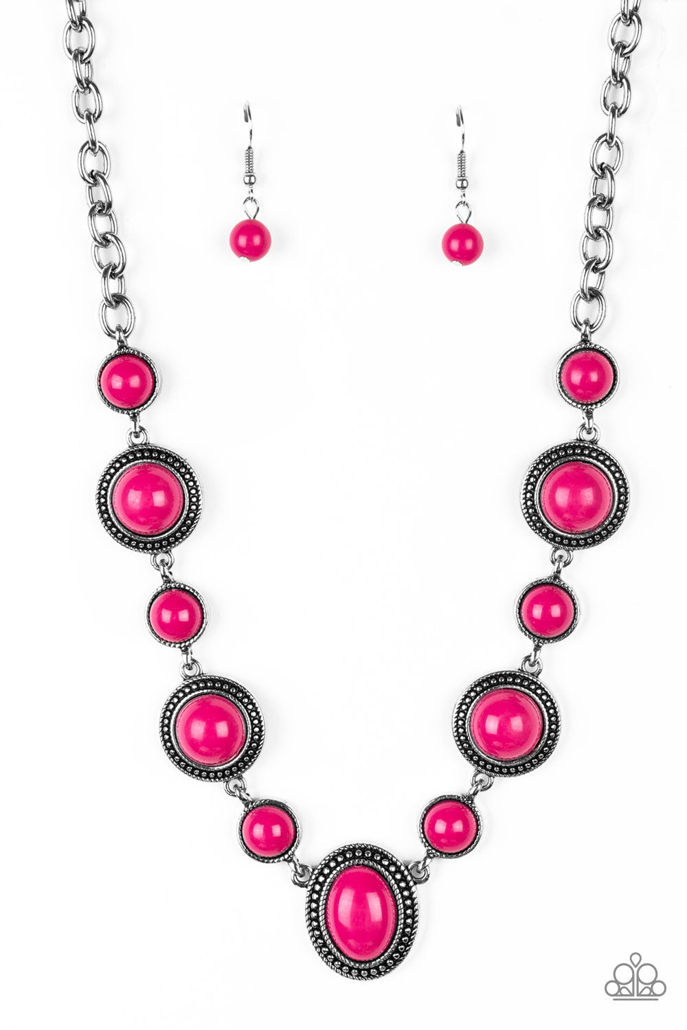 Voyager Vibes - Pink - Paparazzi Necklace