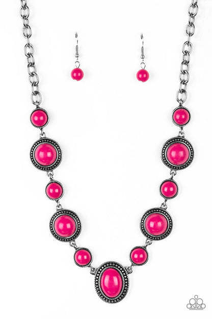 Voyager Vibes - Pink - Paparazzi Necklace