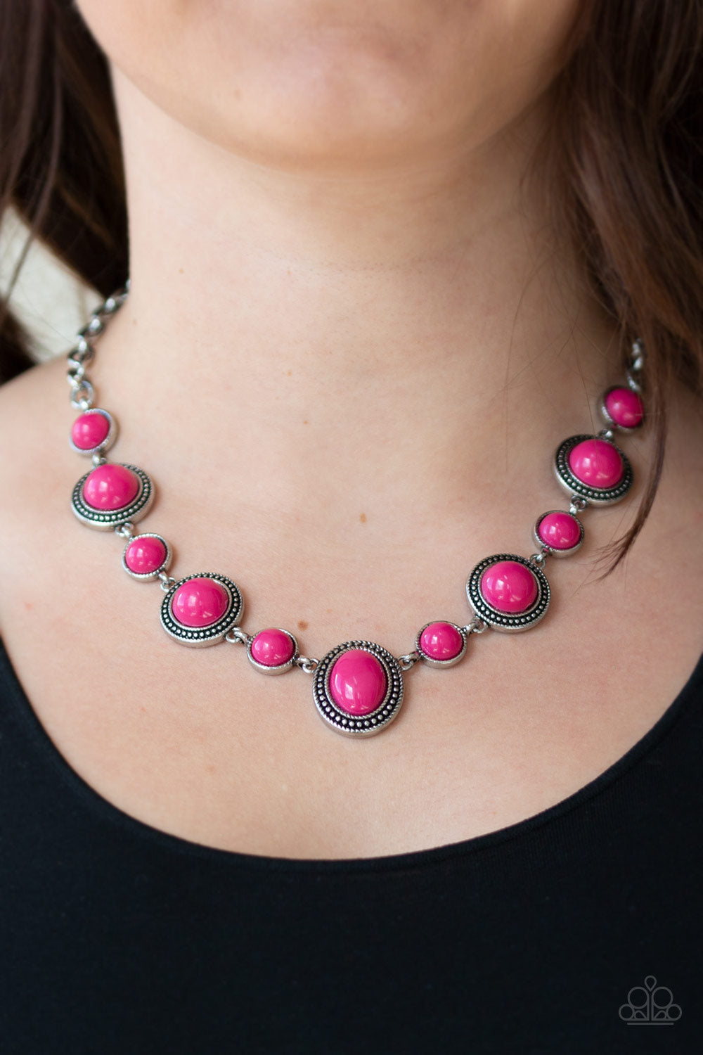 Voyager Vibes - Pink - Paparazzi Necklace
