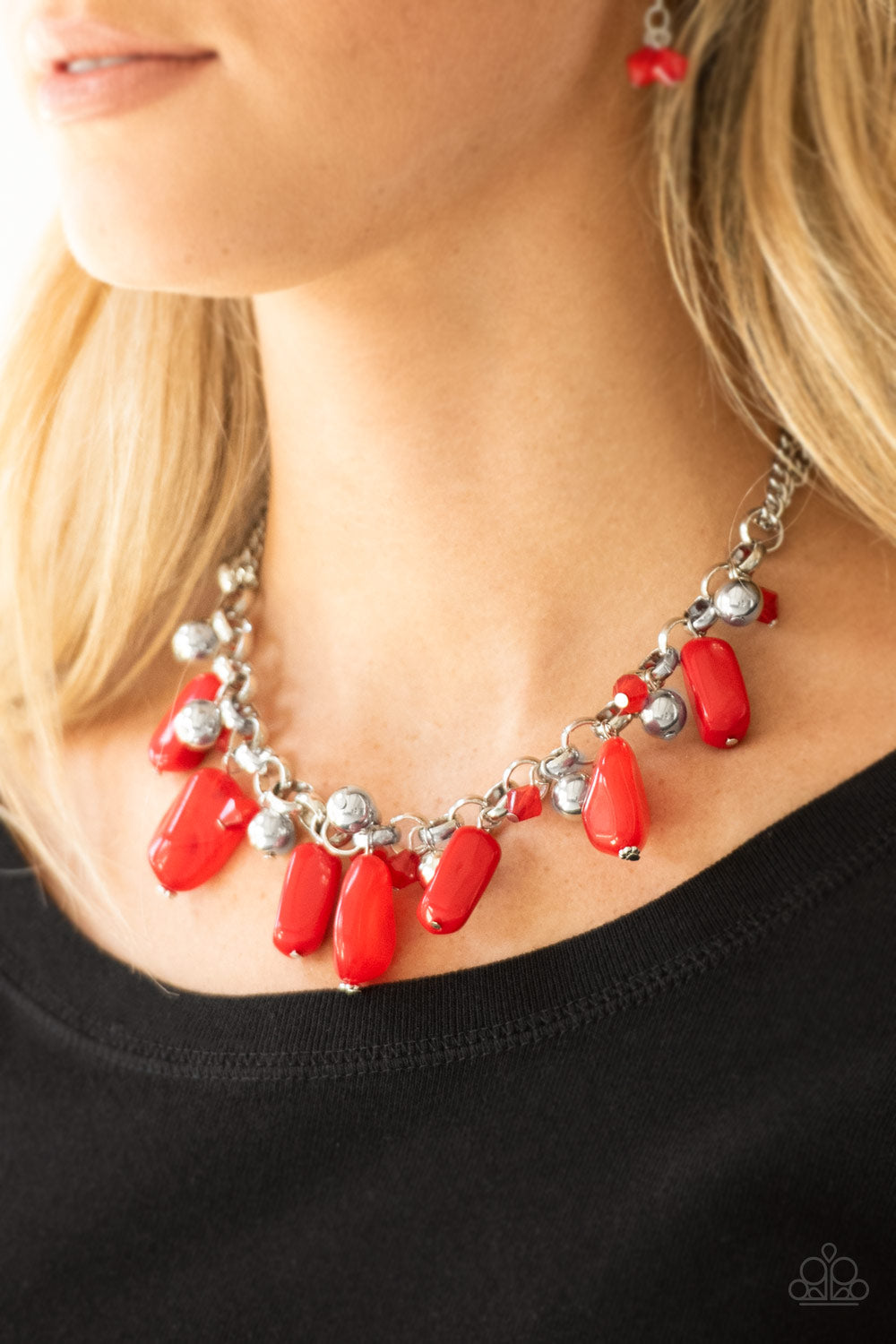 Grand Canyon Grotto - Red - Paparazzi Necklace