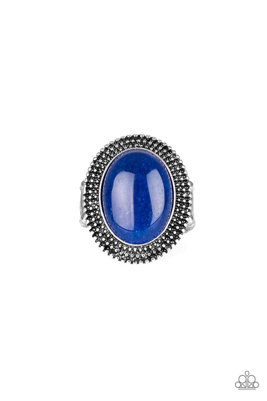 Outdoor Oasis - Blue - Paparazzi Ring