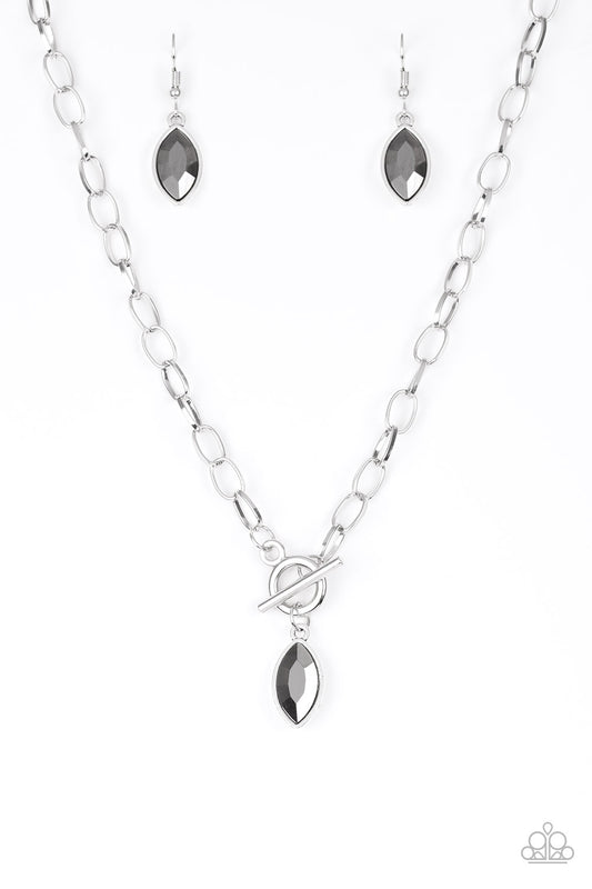 Club Sparkle - Silver - Paparazzi Necklace