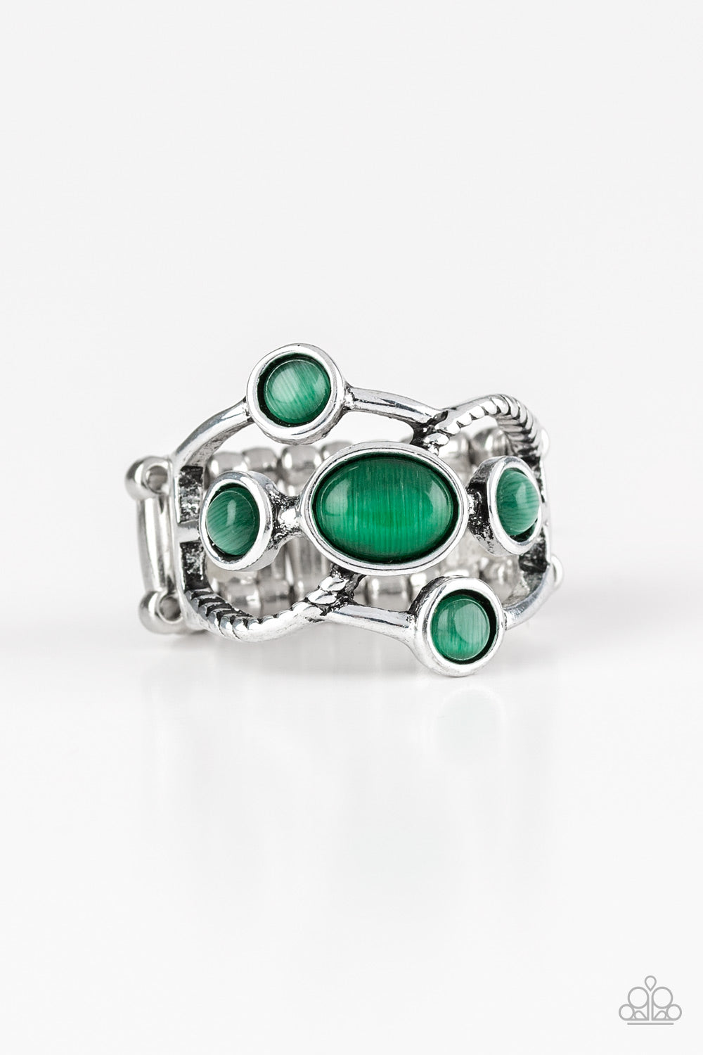 Moon Mood - Green -Paparazzi Ring