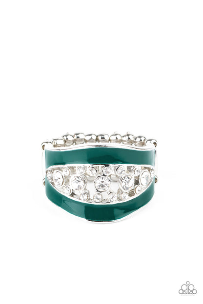 Trending Treasure - Green - Paparazzi Ring