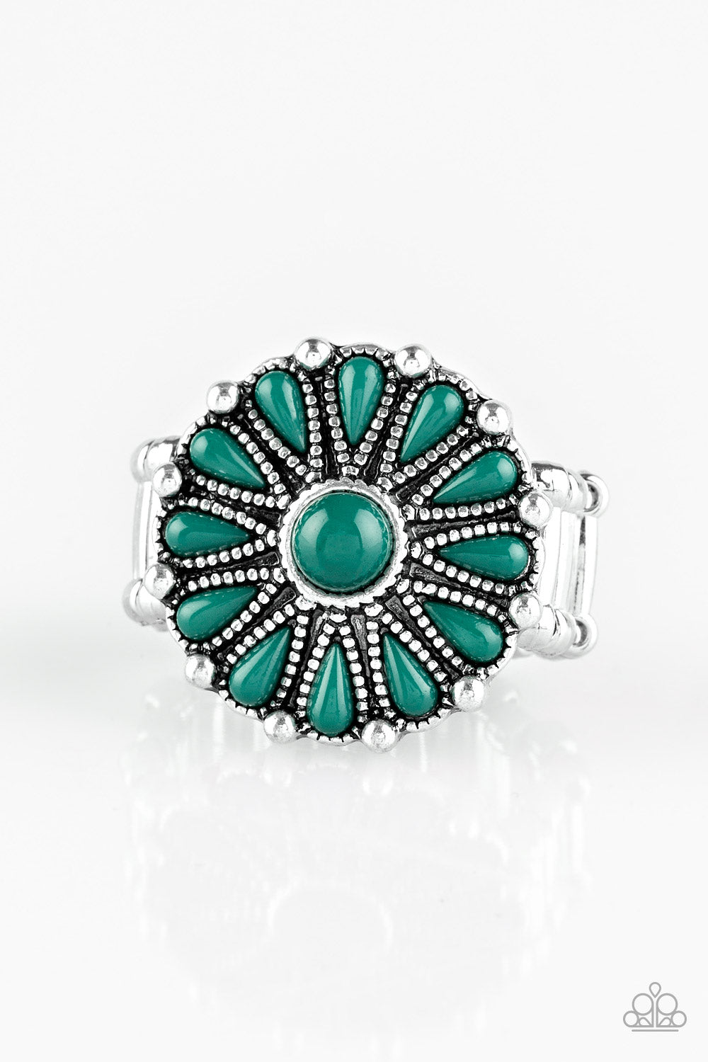 Poppy Pop-tastic - Green - Paparazzi Ring