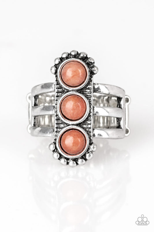 Rio Trio - Orange - Paparazzi Ring