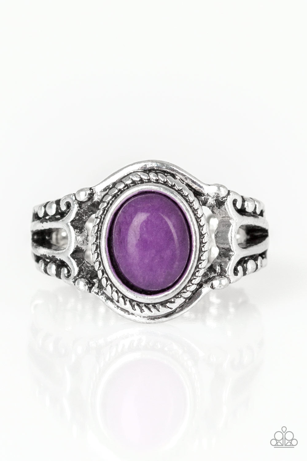 Peacefully Peaceful - Purple - Paparazzi Ring