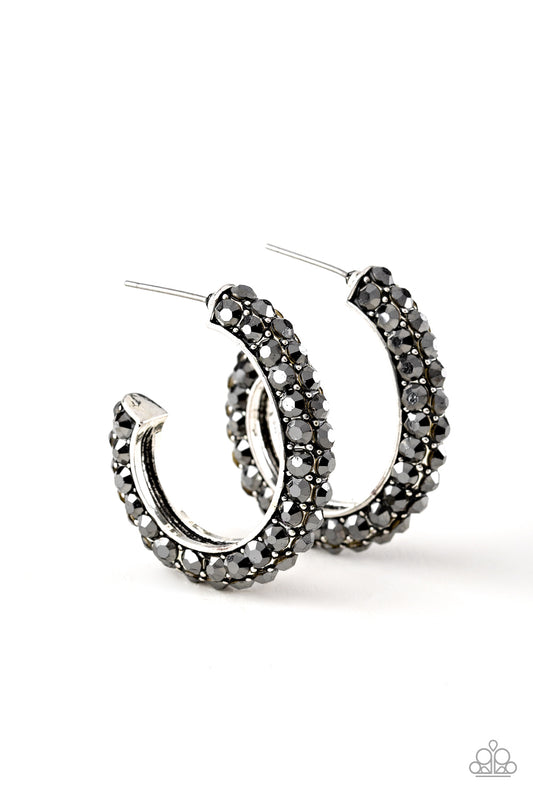 Don't Mind The Stardust - Silver - Paparazzi Earrings