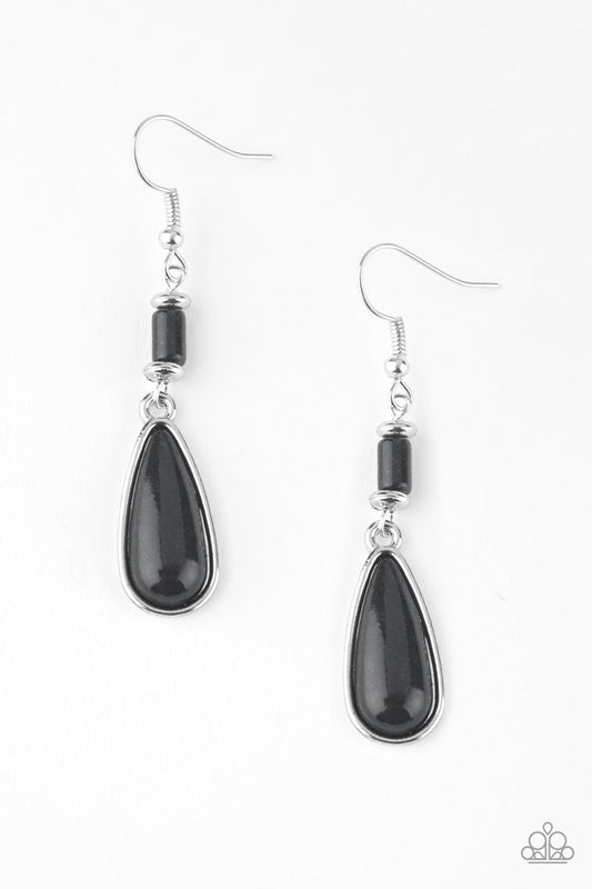 Courageously Canyon - Black - Paparazzi Earrings