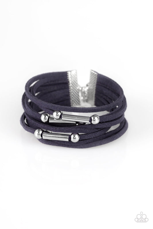 Back To Backpacker - Blue - Paparazzi Bracelet