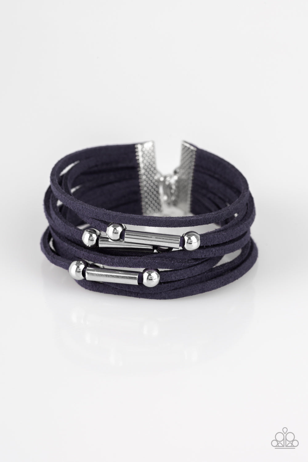 Back To Backpacker - Blue - Paparazzi Bracelet