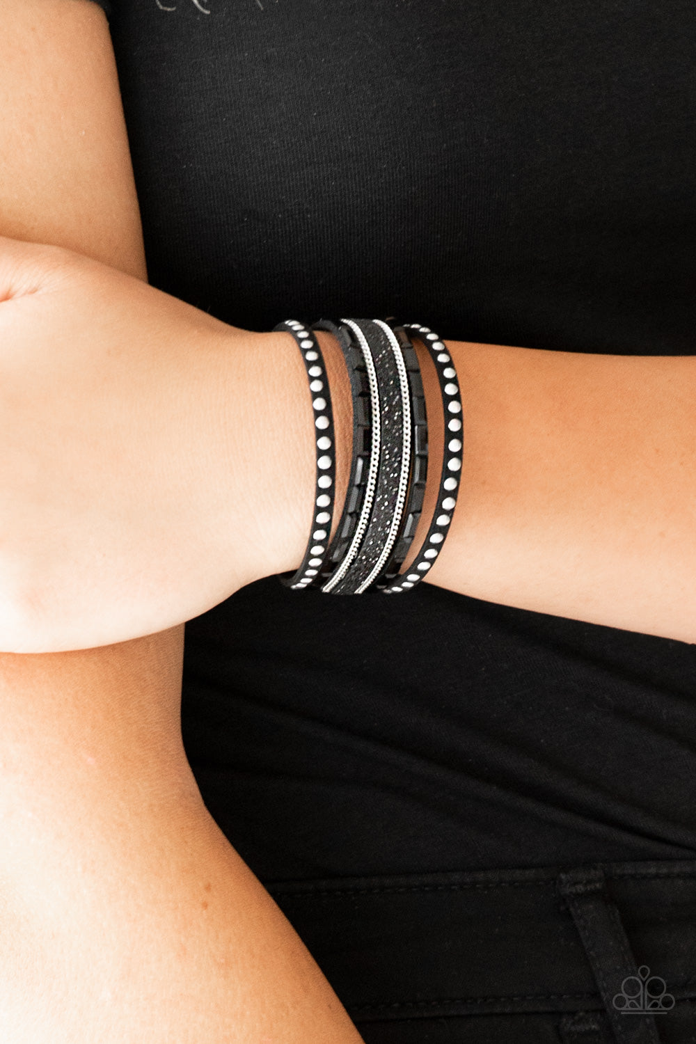 Seize The Sass - Black Snap Bracelet