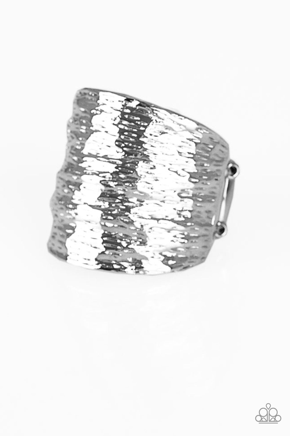 Paleo Patterns - Silver Paparazzi Ring