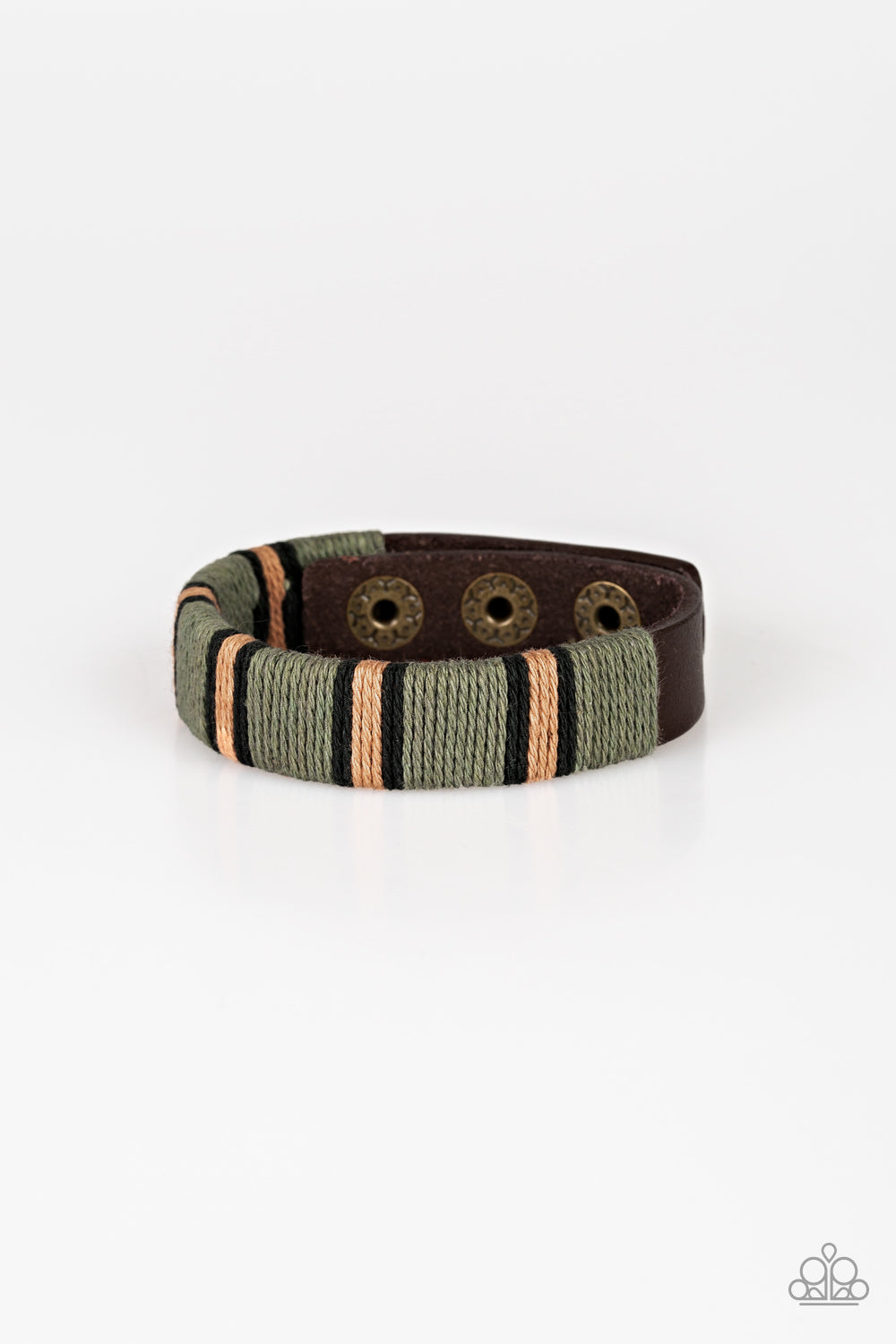 Future Forester - Brown Snap Bracelet