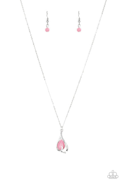 Tell Me A Love Story - Pink - Paparazzi Necklace
