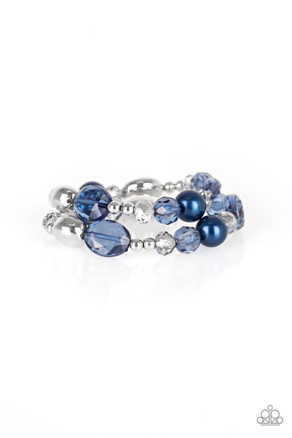 Downtown Dazzle - Blue - Paparazzi Bracelet