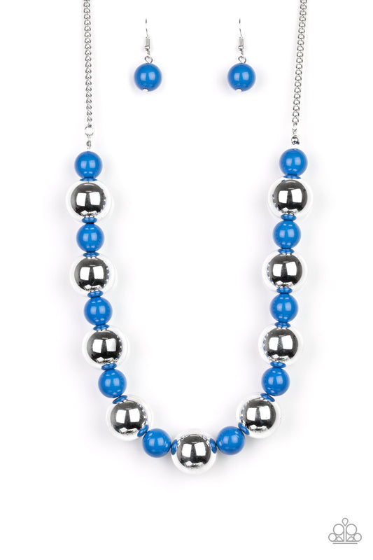 Top Pop - Blue - Paparazzi Necklace