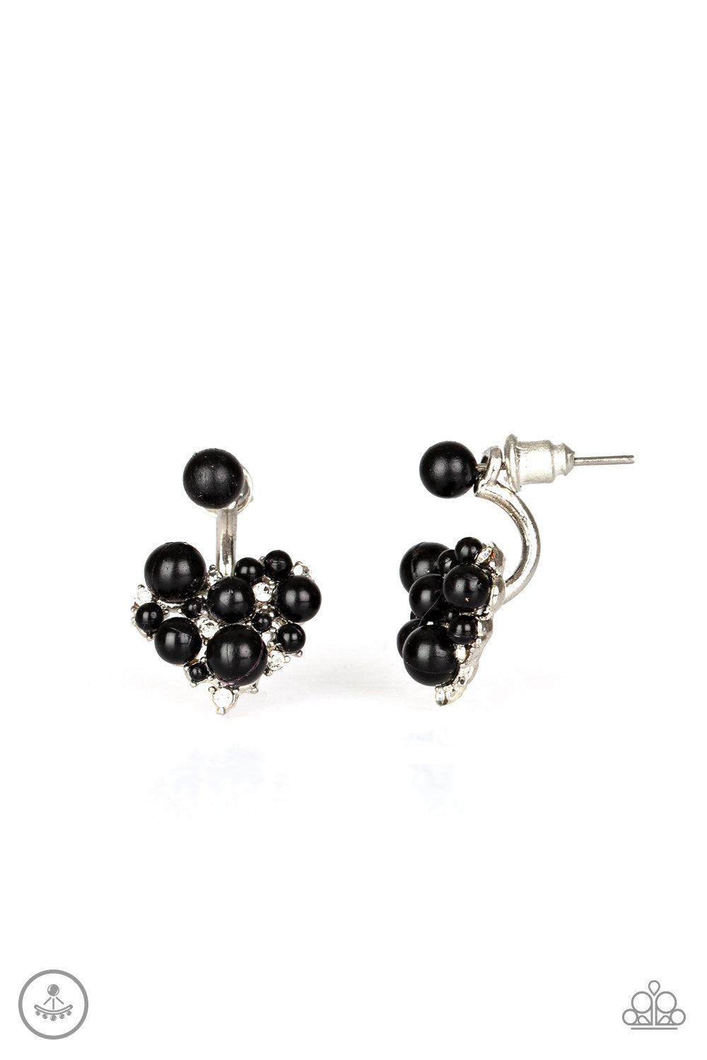 Star-Studded Success - Black - Paparazzi Earrings