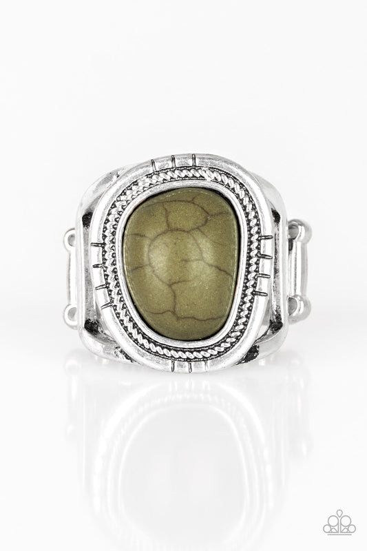 Out On The Range - Green - Paparazzi Ring