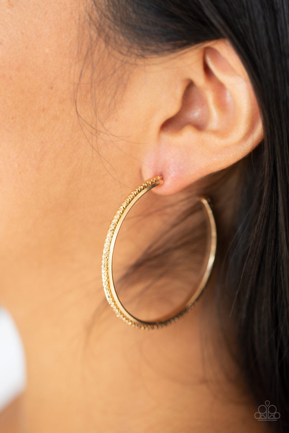 Girl Gang - Gold - Paparazzi Earrings