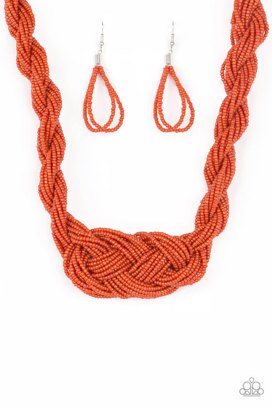 A Standing Ovation - Orange - Paparazzi Necklace