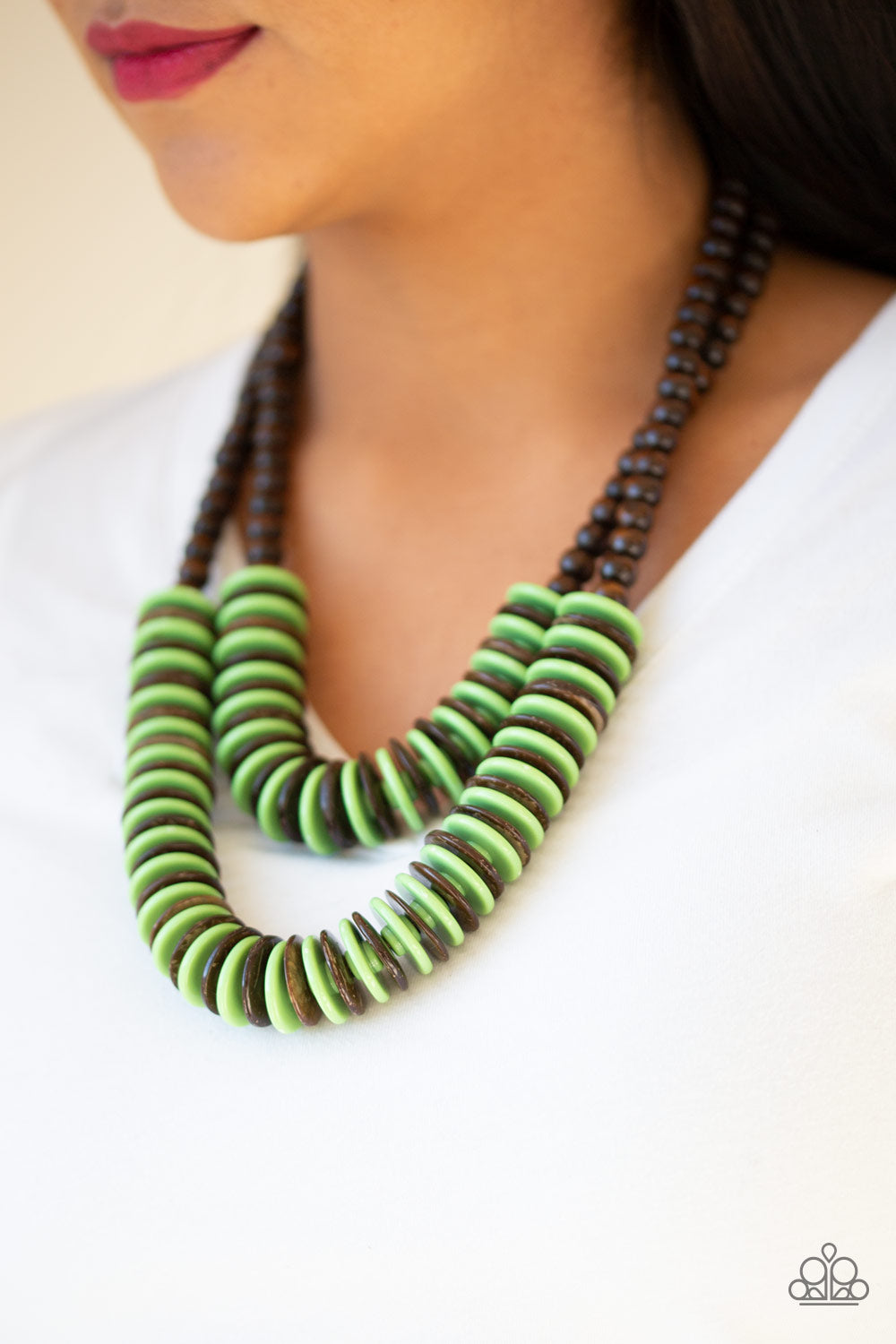 Dominican Disco - Green - Paparazzi Necklace