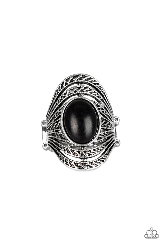 Royal Roamer - Black - Paparazzi Ring