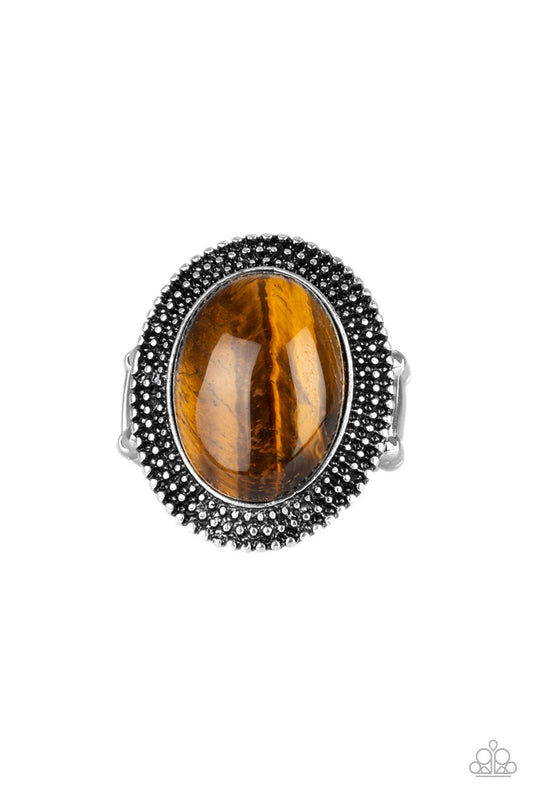 Outdoor Oasis - Brown - Paparazzi Ring