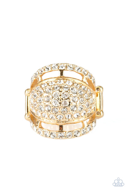 The Seven-FIGURE Itch - Gold - Paparazzi Ring