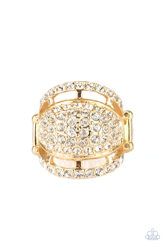The Seven-FIGURE Itch - Gold - Paparazzi Ring