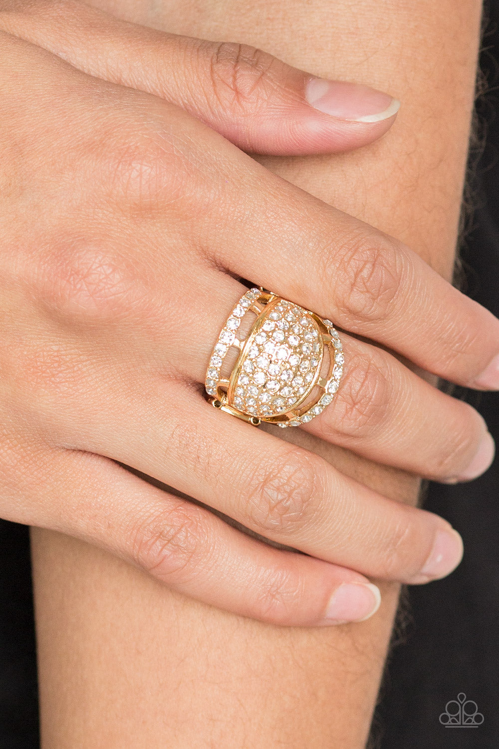 The Seven-FIGURE Itch - Gold - Paparazzi Ring