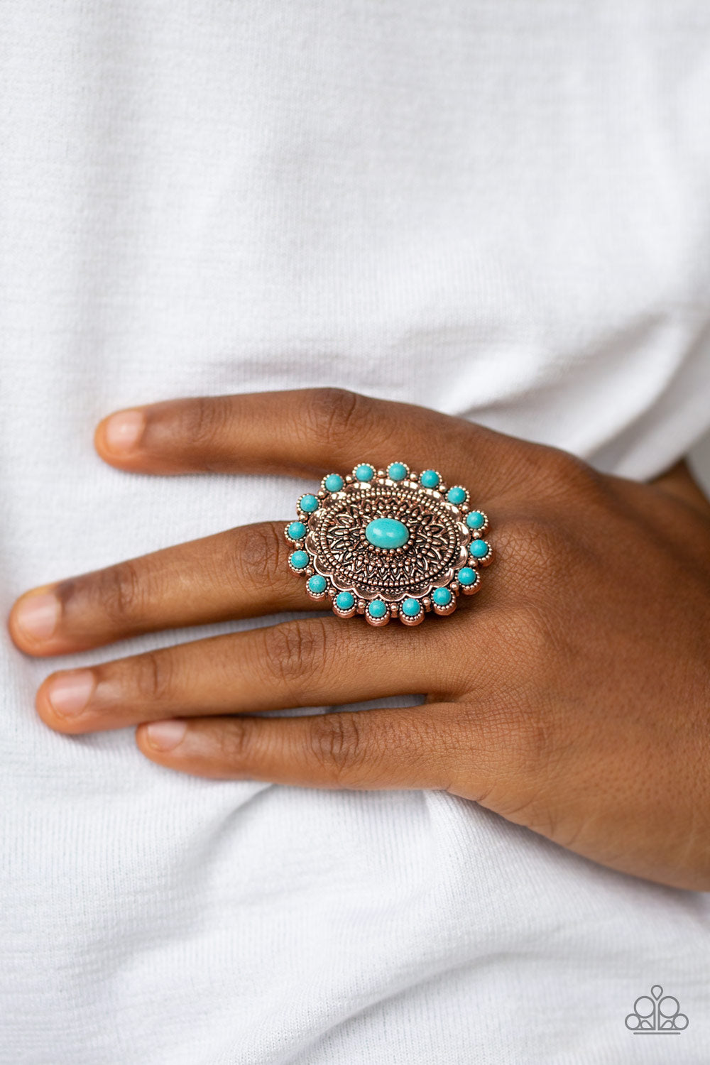 Mesa Mandala - Copper - Paparazzi Ring