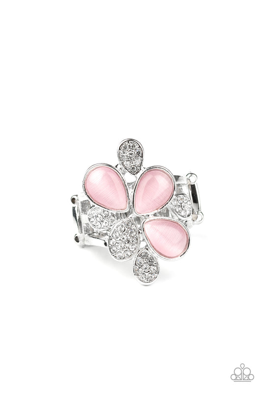 Diamond Daisies - Pink - Paparazzi Ring