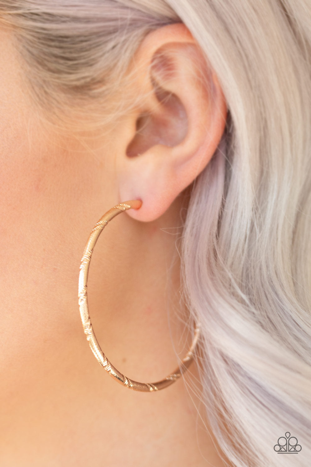 A Double Take - Gold - Paparazzi Earrings